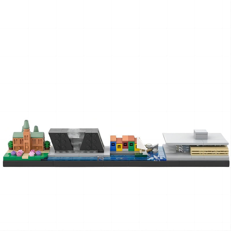 Copenhagen City Skyline MOC Building Kit | Landmark Architecture Model - 3