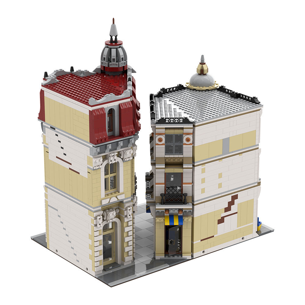 Corner Alley MOC Building Kit | LEGO-Compatible MOC - 7