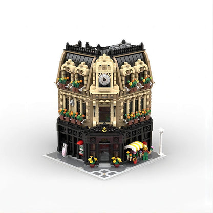 Corner Post Office Modular Building Kit | 4534 Piece Architectural MOC Kit - 2