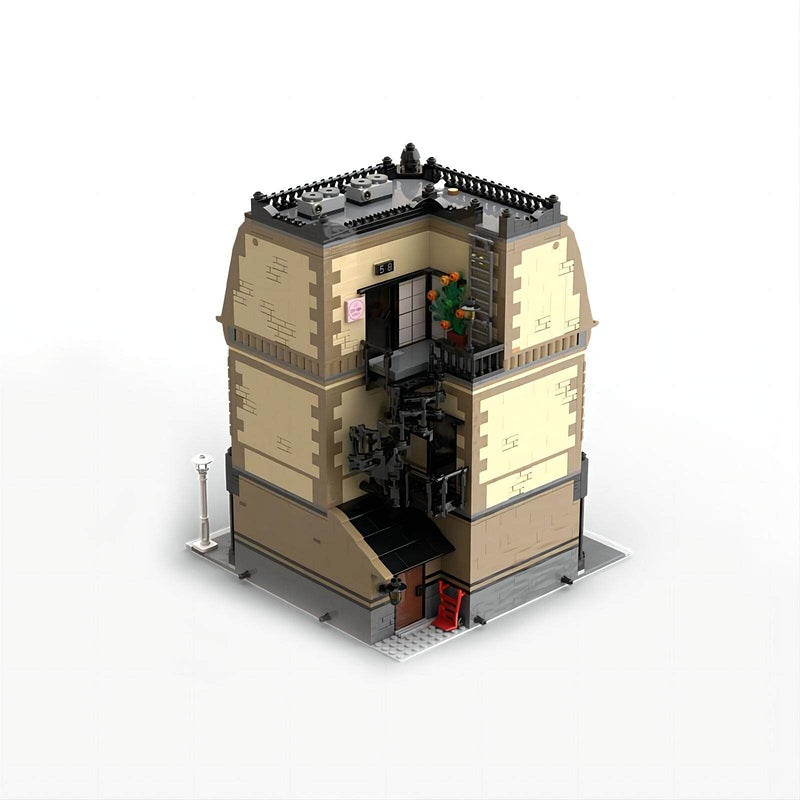 Corner Post Office Modular Building Kit | 4534 Piece Architectural MOC Kit - 3