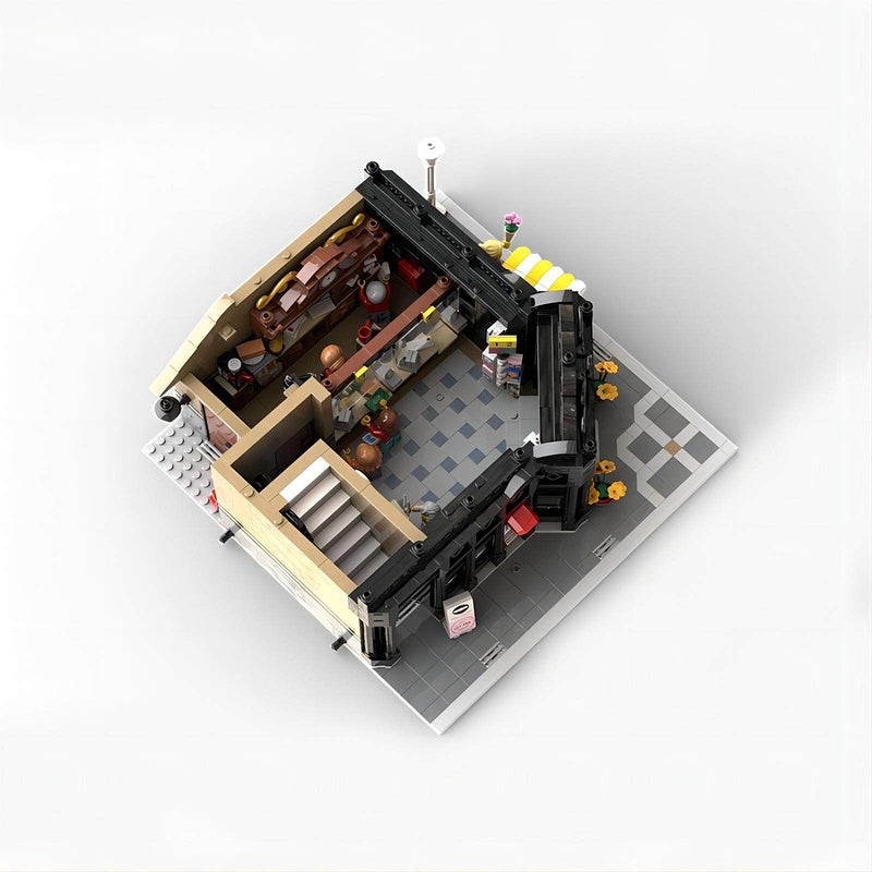 Corner Post Office Modular Building Kit | 4534 Piece Architectural MOC Kit - 9