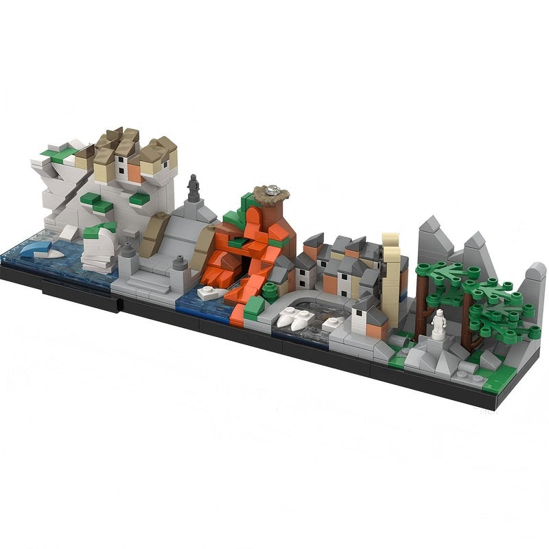 Corsica Island Skyline Building Kit | LEGO-Compatible MOC - 3
