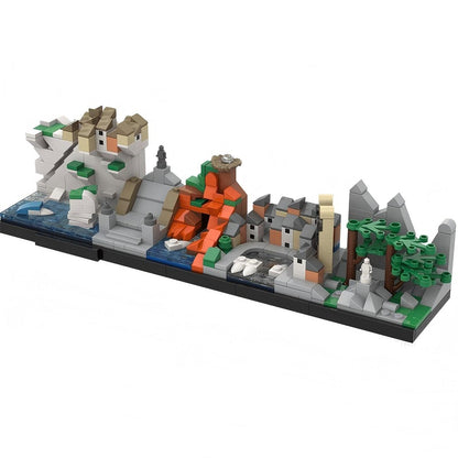 Corsica Island Skyline Building Kit | LEGO-Compatible MOC - 3
