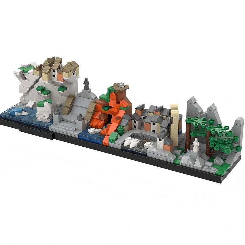 Corsica Island Skyline MOC Architecture Building Kit - 1