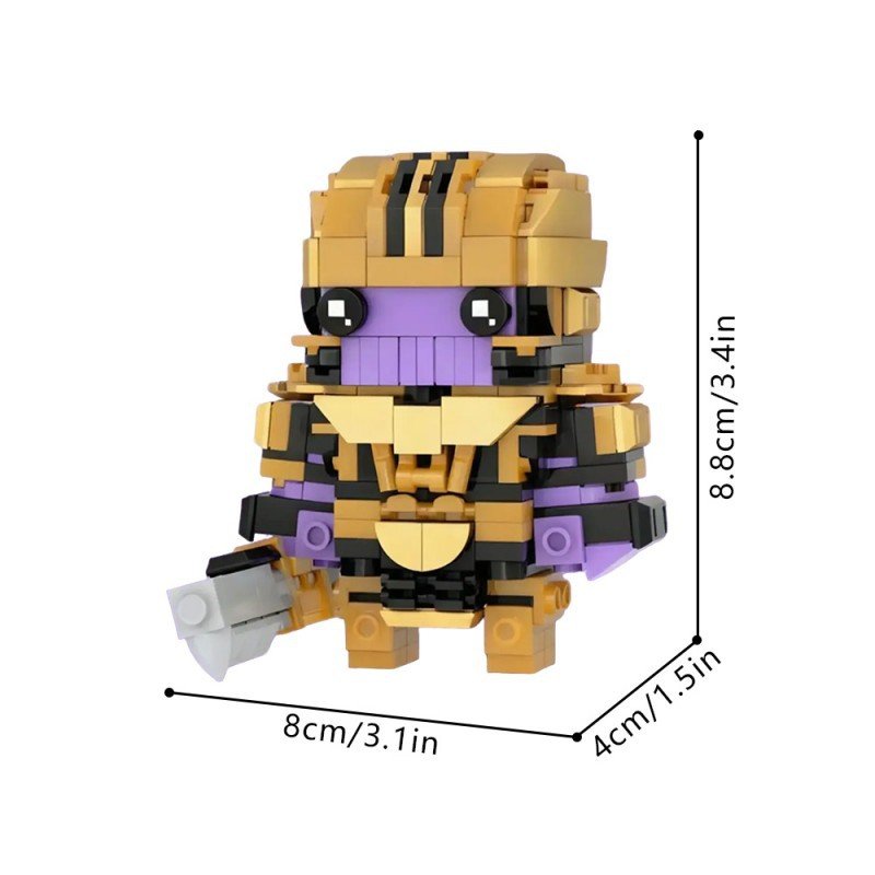 Cosmic Titan Villain Brickheadz MOC Kit | Compatible Chibi Build Model - 2