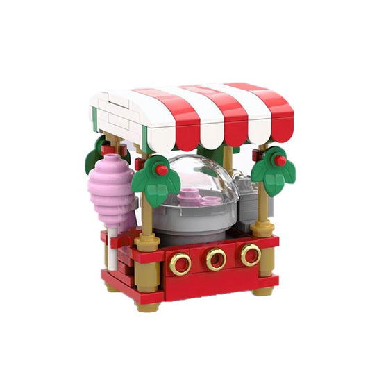 Cotton Candy Stand Building Kit | CHRISTMAS | MOC-132138 - 1
