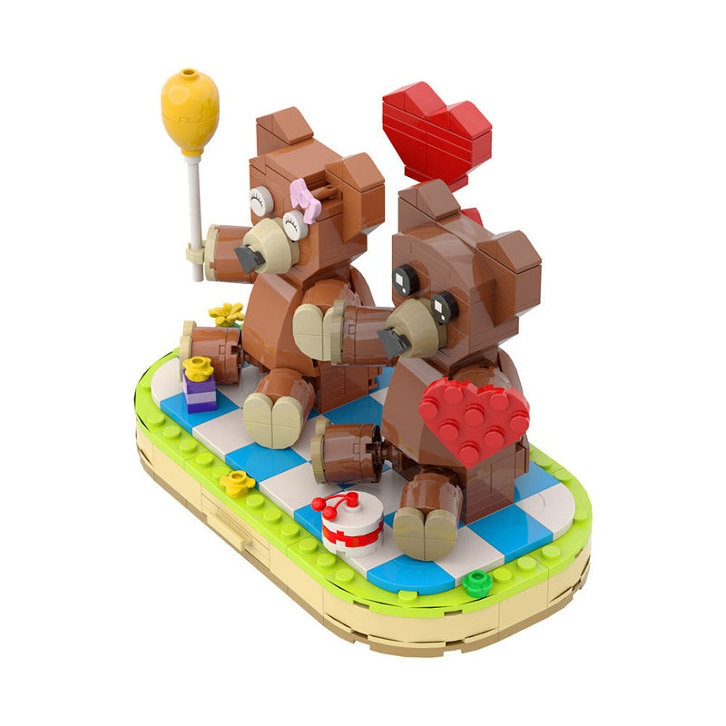 Couple Bears MOC Building Kit | Romantic Love Display Model - 5