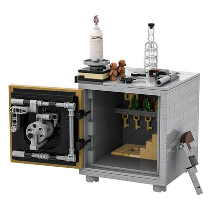 Cowboy Safe Decryption Box MOC Mechanical Puzzle Building Kit - 1