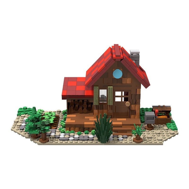 Cozy Pixel Farmhouse MOC Building Kit | Rustic Countryside House - 3