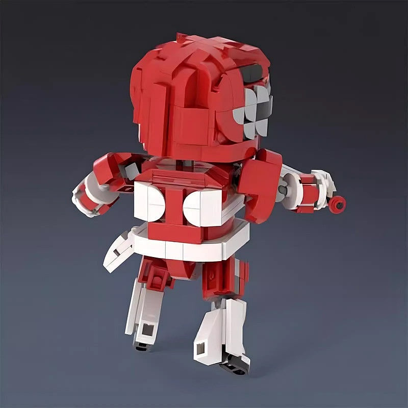 Crimson Hero Ranger MOC Building Kit | Armored Character Figure Model - 5