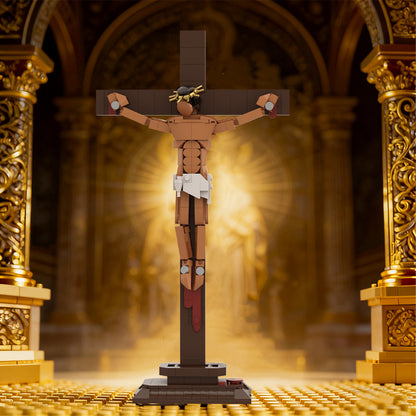 cross jesus building kit | easter | lego compatible moc - 2