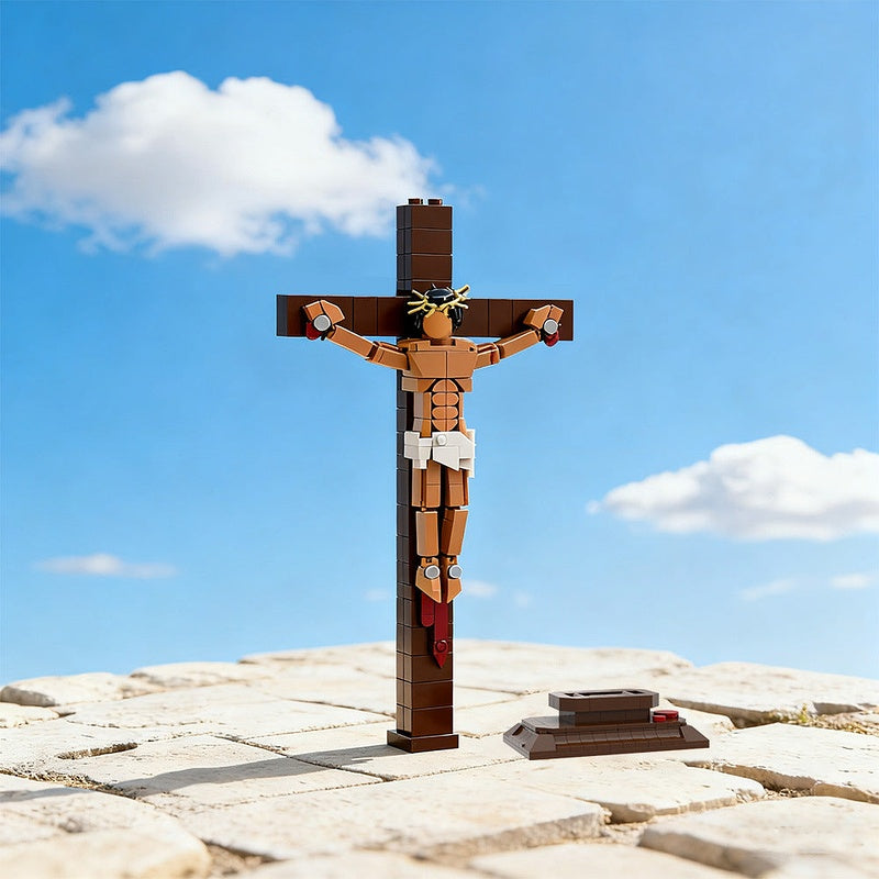 Cross Jesus MOC Building Kit | Easter Symbol Display Model - 2