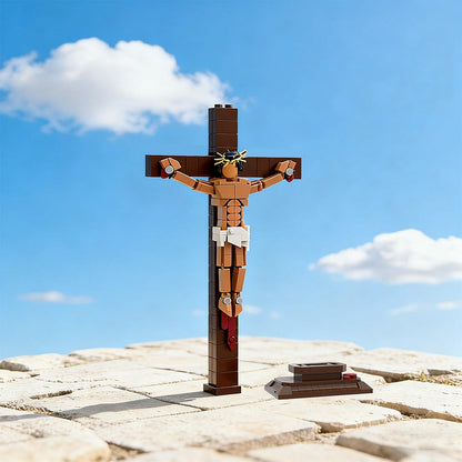 Cross Jesus MOC Building Kit | Easter Symbol Display Model - 2