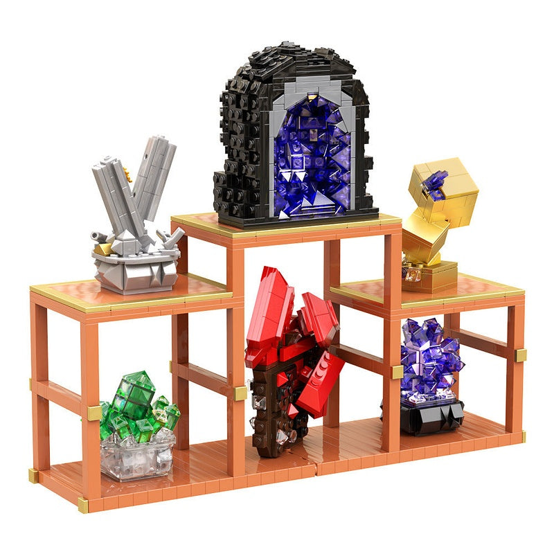 Crystal Display Stand MOC Building Kit | Decorative Art Model - 1