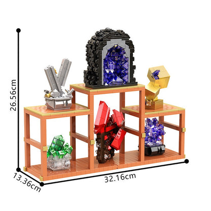 Crystal Display Stand MOC Building Kit | Decorative Art Model - 5