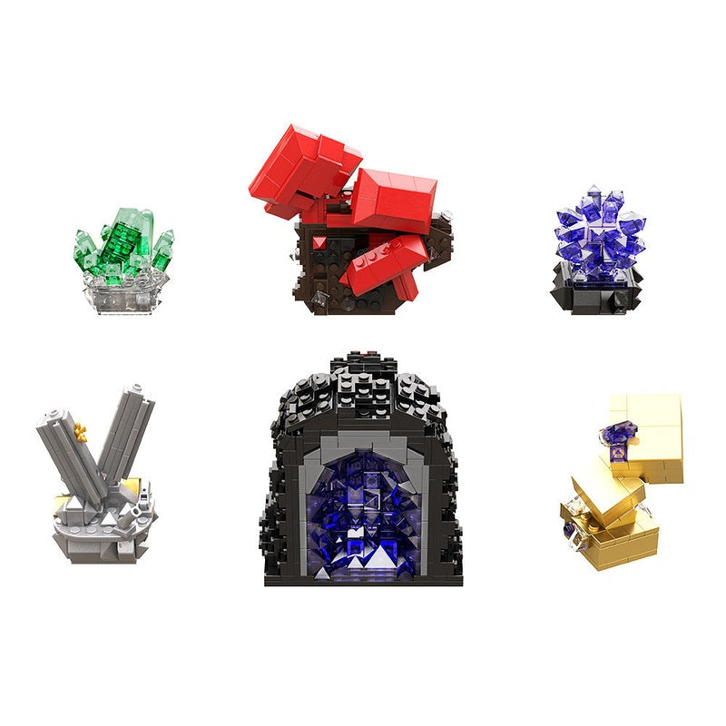 Crystal Display Stand MOC Building Kit | Decorative Art Model - 6