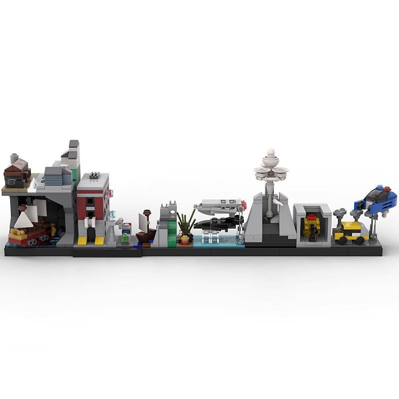 Cults Of The 80s Skyline MOC Retro City Architecture Building Kit - 1