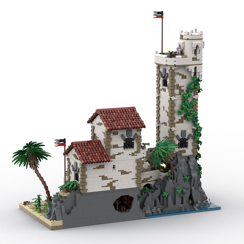 Cursed Beach Pirate Island MOC Building Kit | Dark Coastal Diorama - 4