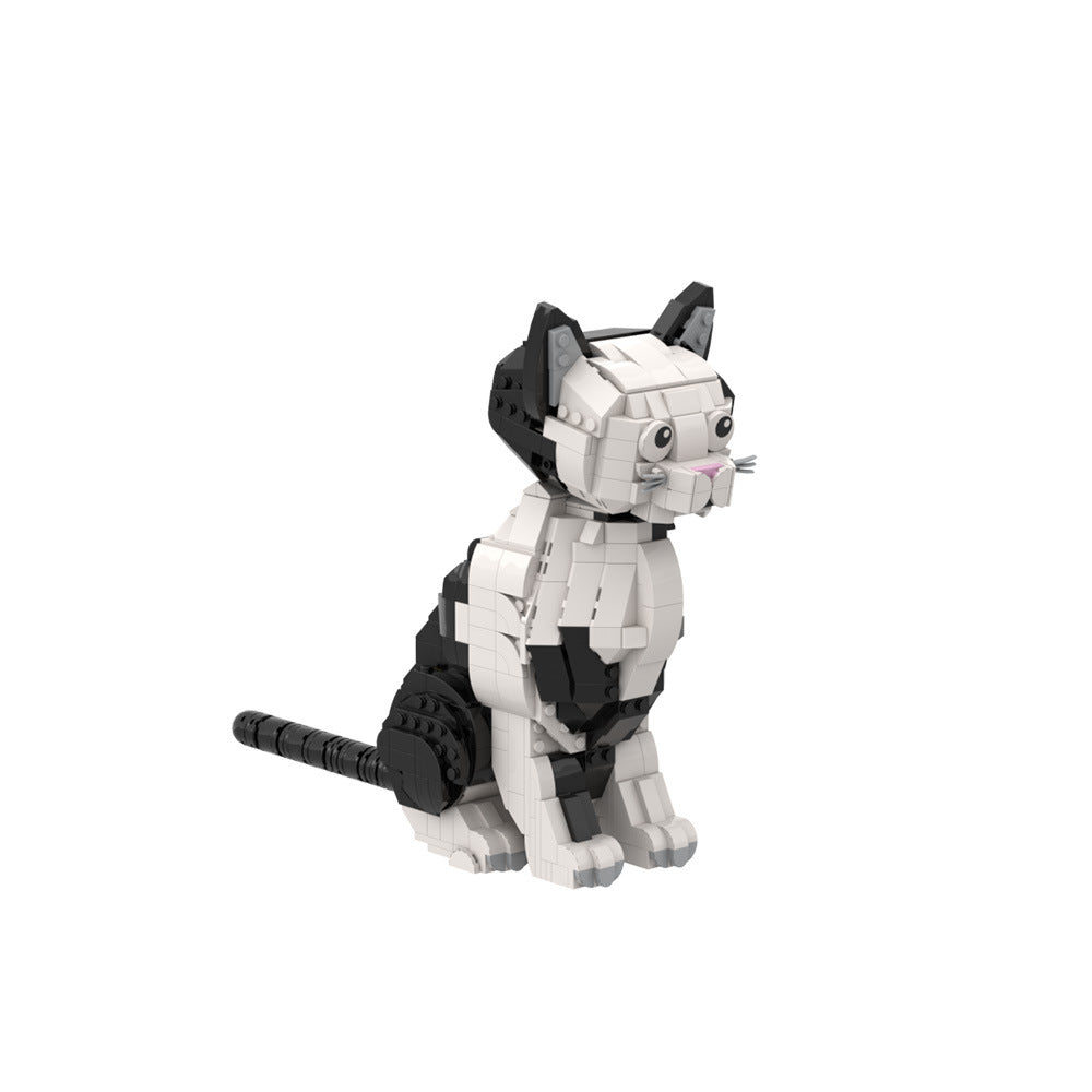 cute cat pet building set | lego compatible - 2