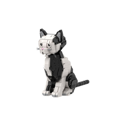 Cute Cat Pet MOC Building Kit | Animal Model Display Sculpture - 5