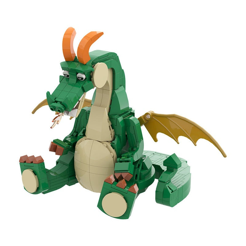 Cute Dragon MOC Building Kit | Fantasy Animal Figure Model - 1