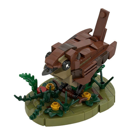 Cute Wren Bird Building Kit | LEGO-Compatible MOC - 1