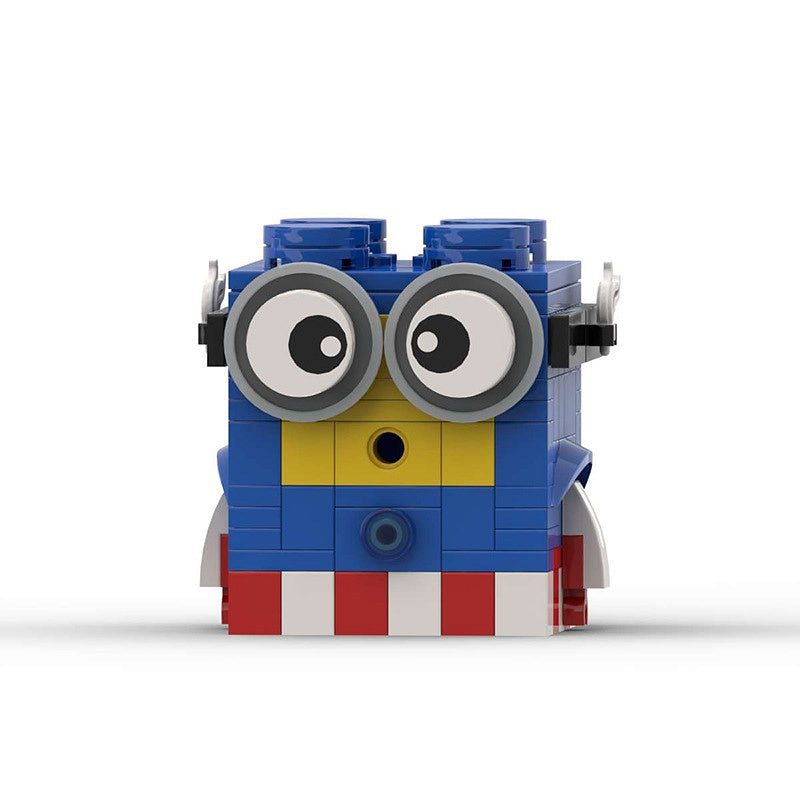 Cute Yellow Cartoon BrickHeadz Figure Building Kit | LEGO-Compatible MOC - 7
