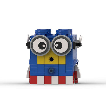 Cute Yellow Cartoon BrickHeadz Figure Building Kit | LEGO-Compatible MOC - 7