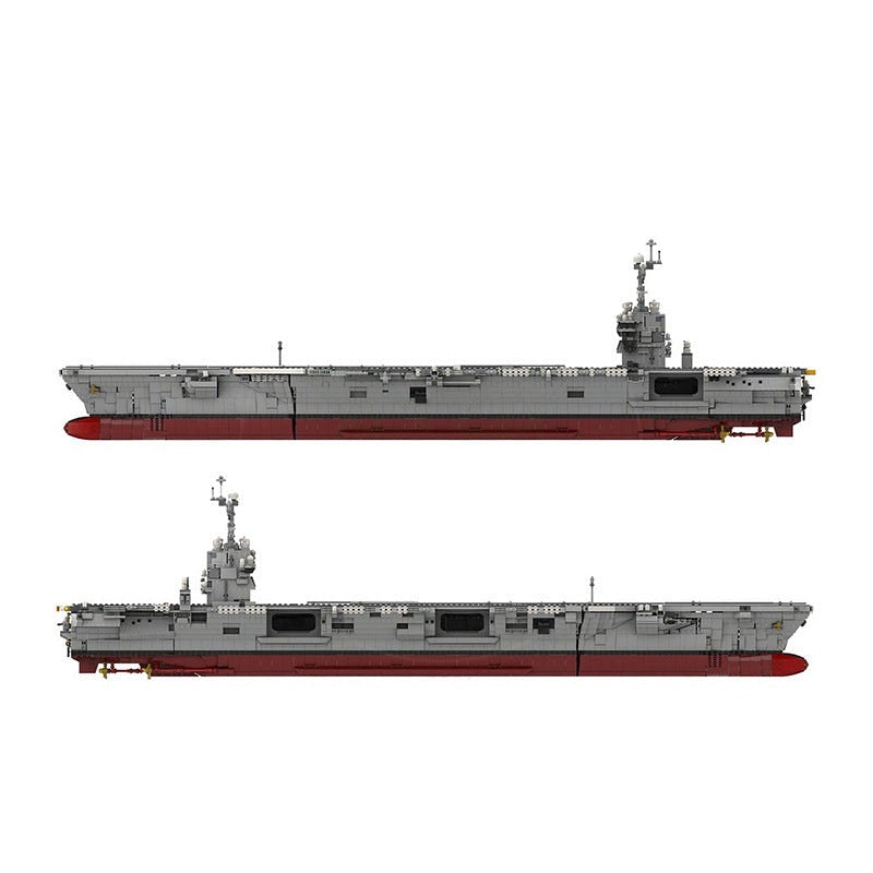 CVN-78 Aircraft Carrier MOC Building Kit Modern Naval Ship Model - 2