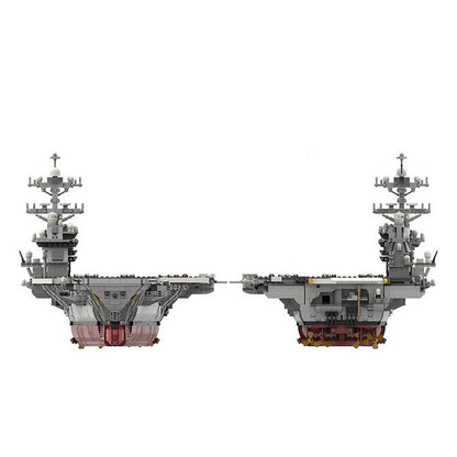 CVN-78 Aircraft Carrier MOC Building Kit Modern Naval Ship Model - 3