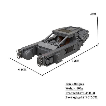 Cyberpunk Flying Car MOC Building Kit | Futuristic Spinner Vehicle - 4