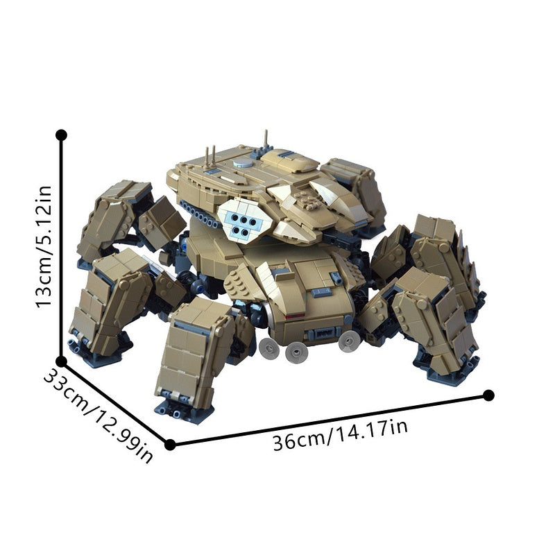 Cyberpunk Spider Tank Combat Mech Building Kit | LEGO-Compatible MOC - 3