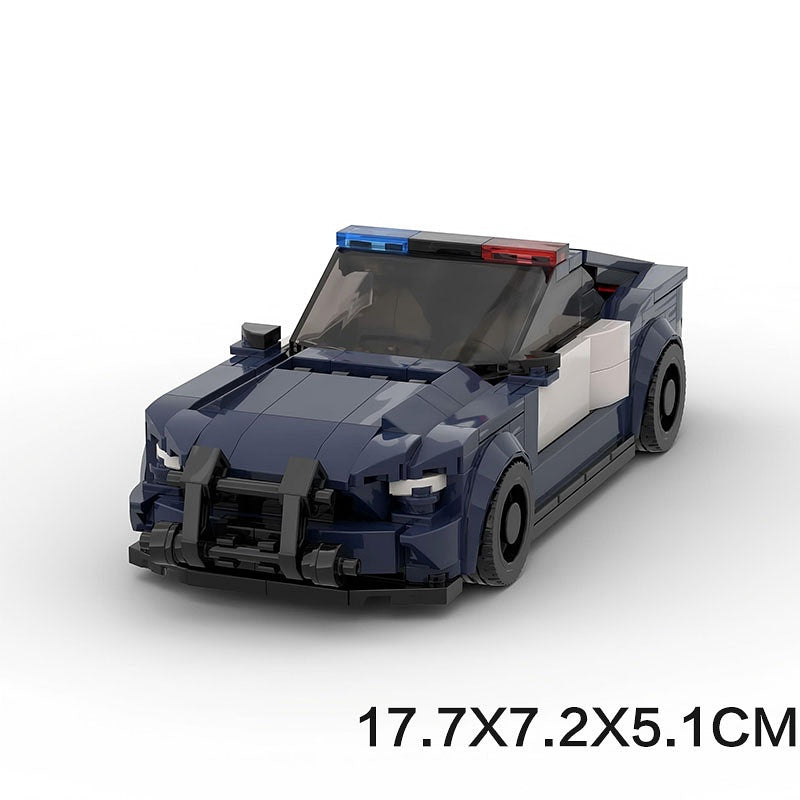 Cybertron Interceptor Police Car Building Kit | LEGO-Compatible MOC - 6