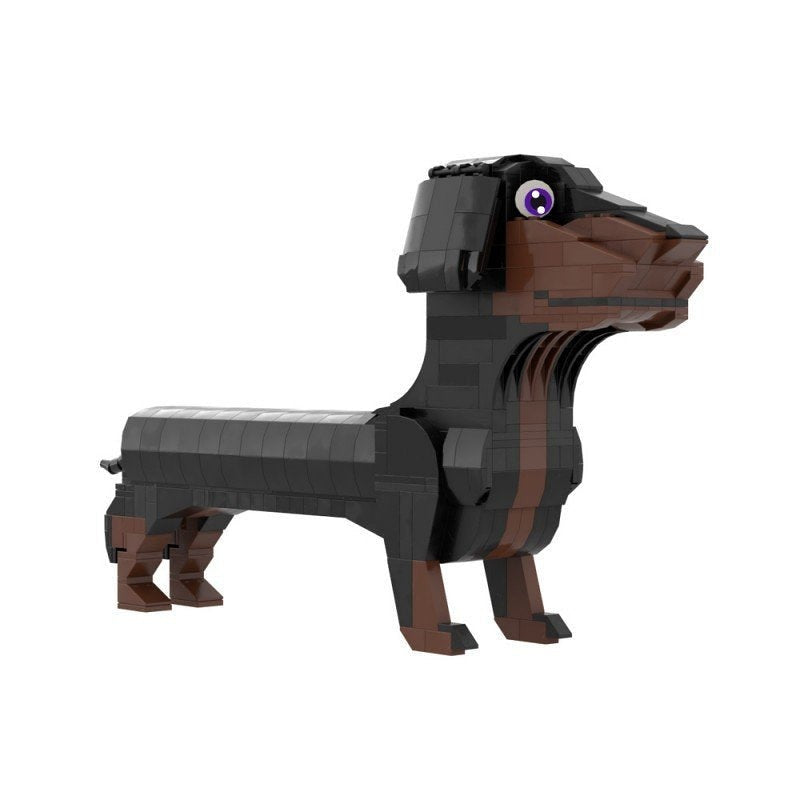 Dachshund Dog MOC Building Kit | Realistic Animal Display Model - 2