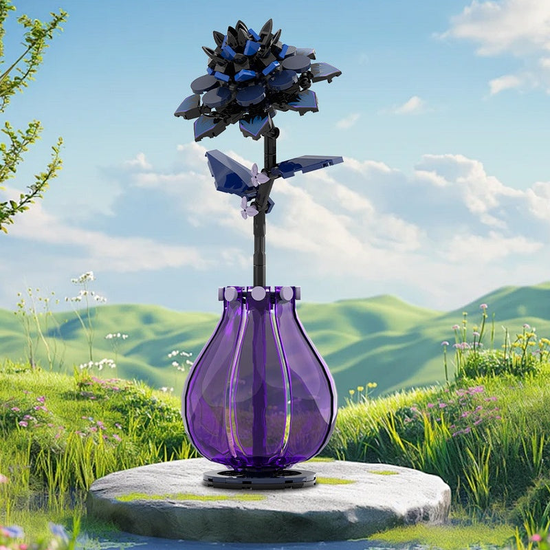 Dahlia Flower MOC Building Kit | Botanical Floral Display Model - 2