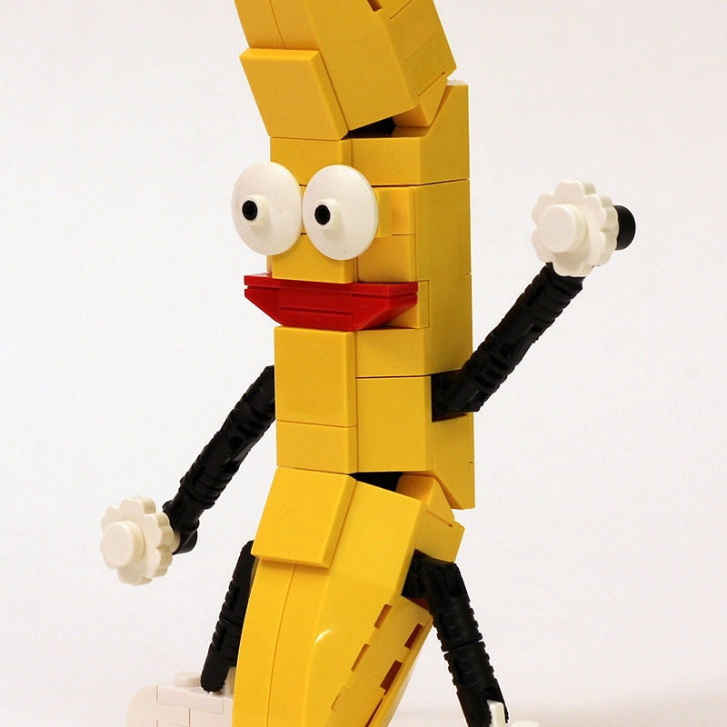 Dancing Banana Character MOC Building Kit | Fun Display Figure Model - 3