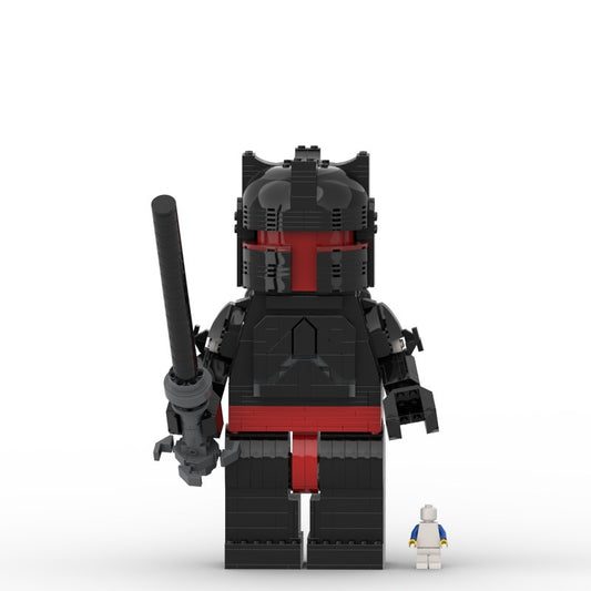 Dark Armored Commander MOC Character Figure Building Kit | Display Model - 1