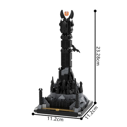 Dark Fantasy Citadel Tower Building Kit | LEGO-Compatible MOC - 1