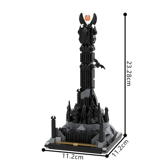 Dark Fantasy Citadel Tower Building Kit | LEGO-Compatible MOC - 1