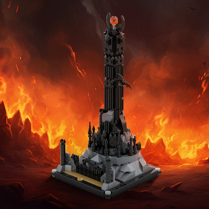 Dark Fantasy Citadel Tower Building Kit | LEGO-Compatible MOC - 2