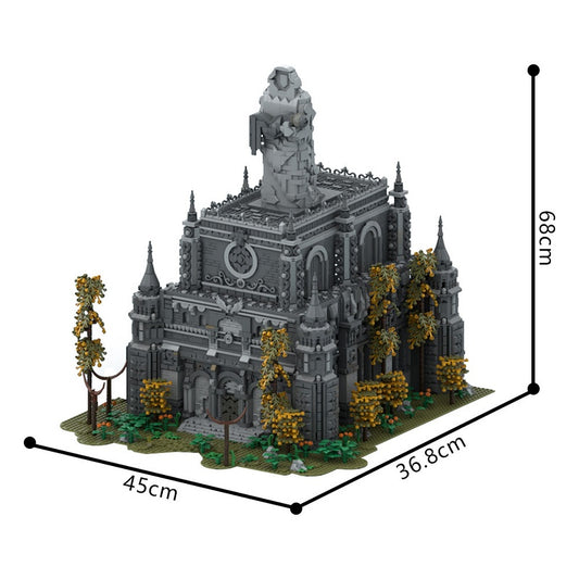 Dark Fantasy Grave Dungeon Diorama Building Kit | LEGO-Compatible MOC - 1