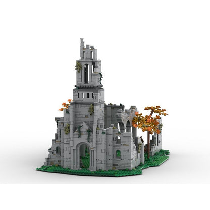 Dark Fantasy RPG Ruined Church Building Kit | LEGO-Compatible MOC - 1