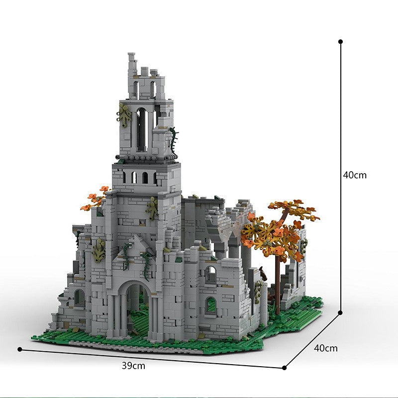 Dark Fantasy RPG Ruined Church Building Kit | LEGO-Compatible MOC - 6
