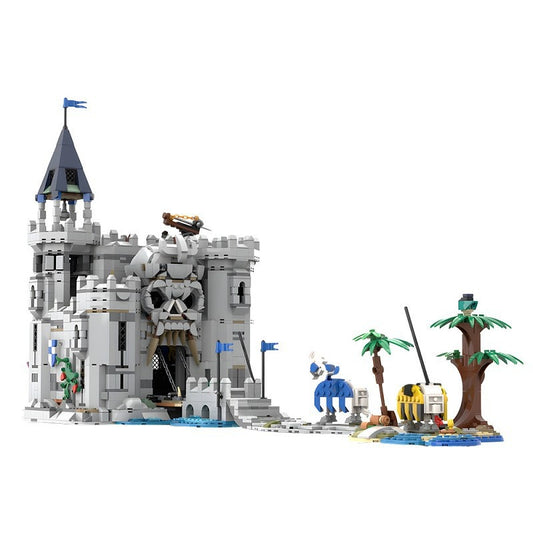 Dark Fantasy Skull Fortress Building Kit | LEGO-Compatible MOC - 1