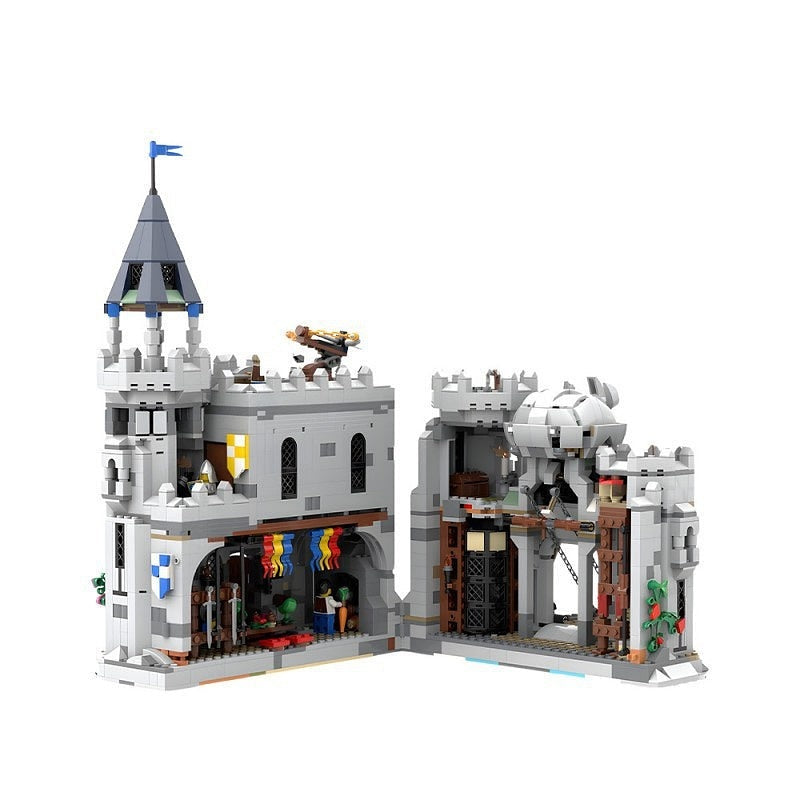 Dark Fantasy Skull Fortress MOC Building Kit - 3