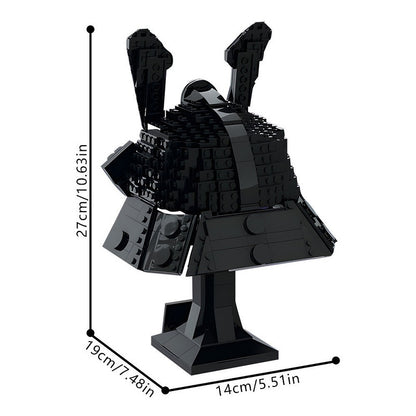 Dark Fantasy Warrior Helmet MOC Display Building Kit - 3