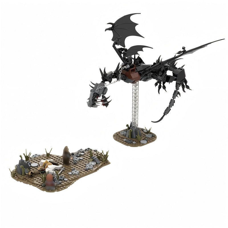 Dark Fantasy Wraith King MOC Battle Diorama Building Kit - 1