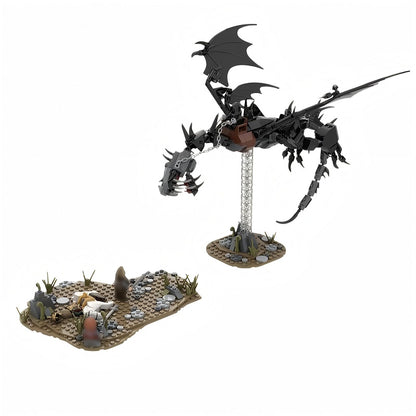 Dark Fantasy Wraith King MOC Battle Diorama Building Kit - 3