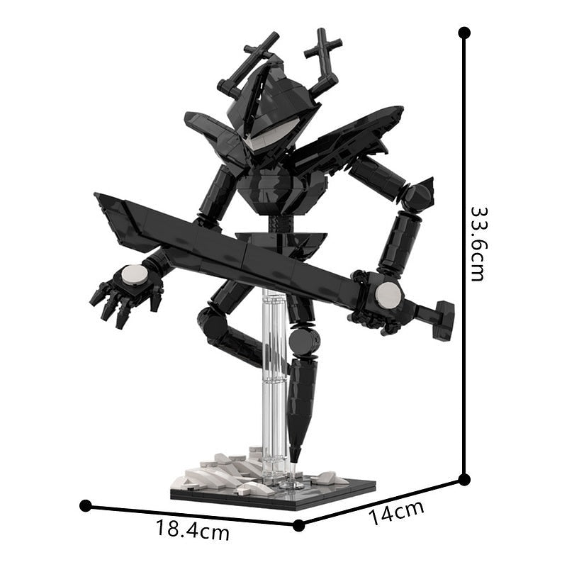 Dark Fountain Knight MOC Fantasy Character Building Kit - 5