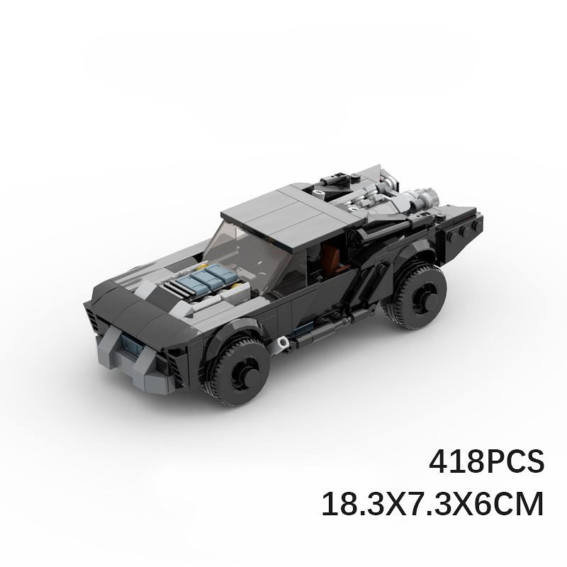Dark Hero Armored Vigilante Supercar Building Kit | LEGO-Compatible MOC - 6